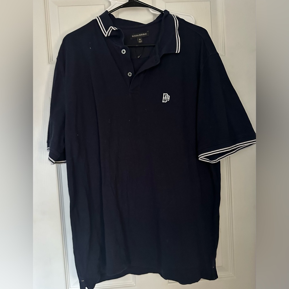 Men’s XL banana republic polo - navy